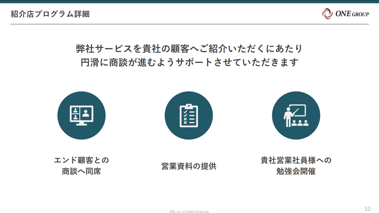採用サイト制作　紹介店様向け資料