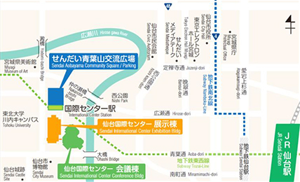 仙台国際センター 地図